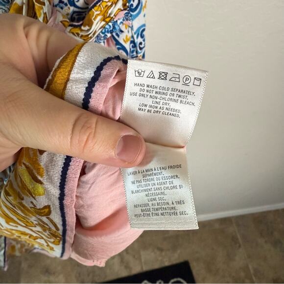 Maeve Anthropologie Pink Resort Wrap Dress Size 12 - Picture 14 of 16